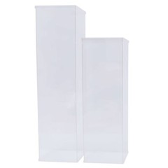Modern 5x Transparent Acrylic Clear Flower Stand Box Display Rack Wedding Decor~