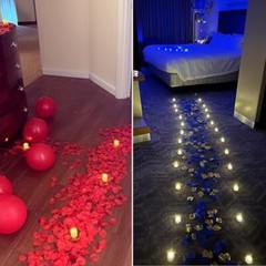 2000 PCS Silk Rose Petals, Artificial Flower Petals for Wedding Party,