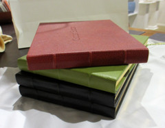 Stanley Korshak Dallas Morocco Leather Bound Hardcover Guest Book NEW RED