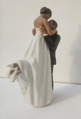 Weddingstar True Romantic Groom Lifting Bride Wedding Cake Topper Med Skin Tone