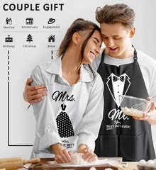 Wedding Gifts Engagement Gifts for Couples Mr and Mrs Aprons for Couples Gift…
