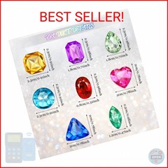 100 Pieces Toy Gems Pirate Treasure Jewels Fake Acrylic Gems Multicolor Bling Di
