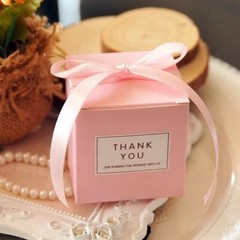 40x Pink Favor Boxes Wedding Girls Birthday Baby Shower Candy Cookie Gift Boxes