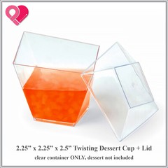 720 Bulk Acrylic Plastic Clear Stackable Dessert Candy Favor Bowl Plate Cup Box