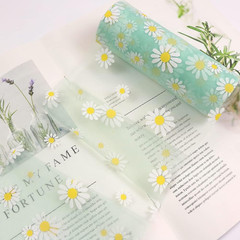 Daisy Glitter Tulle Rolls 6 Inch X 10 Yards (30 Feet) Green Color for Table Runn