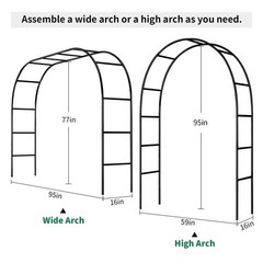 Garden Arch Trellis for Climbing Plants Outdoor Wedding Arches Brown