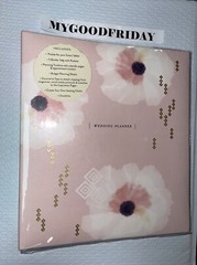 C.R. Gibson Elegant Pink 9 Section Three Ring Binder Wedding Planner 11 x 12″