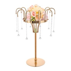 FLOWER STAND,WEDDING FLOWER STAND GOLD LIVING ROOM, BEDROOM, OFFICE GLASS, IRON