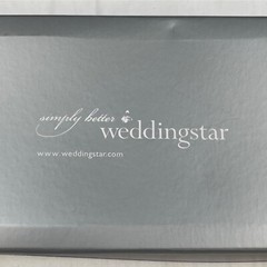 Simply Better Weddingstar White Cake Knife and Server Set SKU 4465