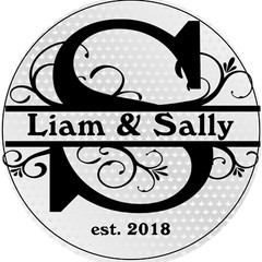 Monogram Favor Labels 5 Sizes Personalized Custom Wedding Anniversary Other