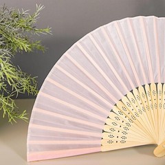 5 Handheld Silk Folding Fans Decorative Wedding Favor Party Events Decorations