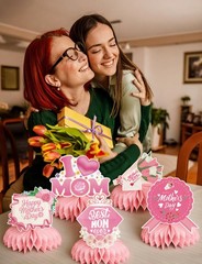 Mothers Day Table Decorations – Mother’s Centerpieces Pink