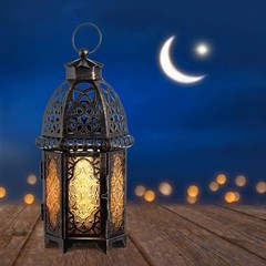 NEEDOMO 12.8» Moroccan Lanterns Decorative Indoor & Outdoor, Large, Amber