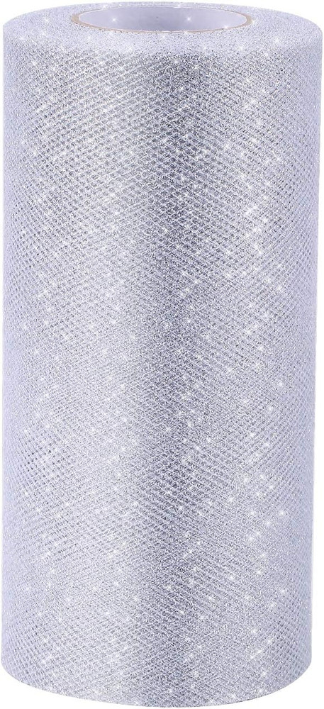 Glitter Tulle Roll Sparkling Tulle Ribbon Fabric Spool for Wedding Decoration Gi