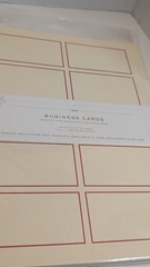 Lot of 2 Gartner Studios Red Border Printable Business Cards 250 Count Each New