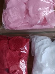 Faux Flower Petals Lot Red Pink White Bath Party Wedding Valentine’s Day Decor
