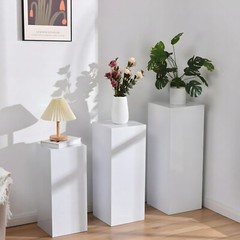 3/5PCS Metal Square Display Stands Pedestal Stands Pillars for Wedding Party