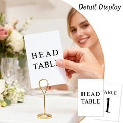 Black Wedding Table Numbers, 1-30, Centerpiece Decorations, 4inx6in, style 1