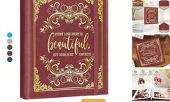 Valentine Day Gift for Couple,Love Story Magnetic Self Album Love Story-Brown