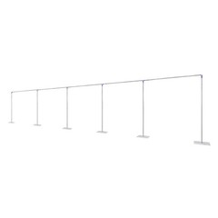 Wedding Silver/Purple Decoration Stand Rectangle Party Backdrop W/ Pedestal