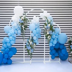 3 White Metal Arch Backdrop Stand Frame for Wedding Birthday Ceremony Graduation