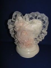 New Vintage Wilton «Lacy Elegance » Wedding Cake Top, pink , 109-2003