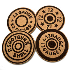 Shotgun Shell Cork Coasters Wedding Favors Gifts Housewarming Promotional Produc