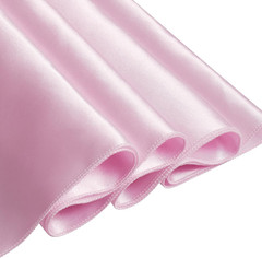 50 Pcs Pink Satin Chair Sashes Bows Universal Chair Cover for Wedding Reception
