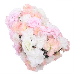 4pcs Artificial Silk Rose Flowers Wall Panels Wedding Photography Backdrop Decor
