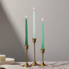 Topsics Green Taper Candles, 4 Pack 10 inches x 0.87 inches, Series