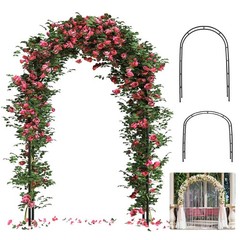 Thickened 0.7mm Tube Garden Arch Trellis, 4.6 * 7.8 or 6.4 * without base