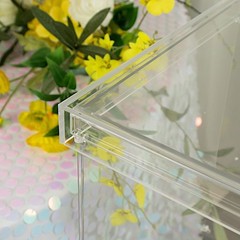 46″ x 12″ Clear Plexiglass Connector Plate for Rectangular Pedestal Stands Party