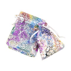 50/100/200 Sheer Coralline Organza Favor Gift Bags Jewelry Pouches Wedding Party