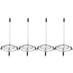 4PCS Check Spindle, Receipt Holder Spike, Stainless Steel Bill Fork, Silver