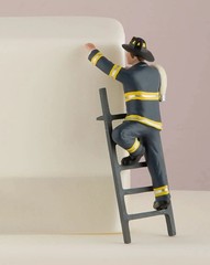 Fireman Groom Wedding Cake Topper TO THE RESCUE #9354-99 Weddingstar