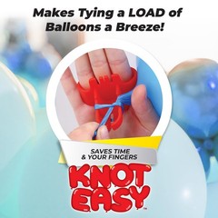 Knot Easy Balloon Tie Tool (5 Pack) – Party Smith – Ties Red, Green, Blue