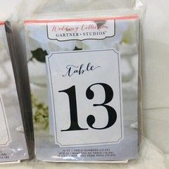 Wedding Reception Table Numbers 1-24 Gartner Studios Wedding Collection & More