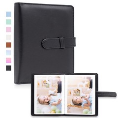 Photo Album 4×6 Photos – 68 Pockets Small Mini Capacity Premium Vegan Leather…