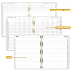 2026-2027 Teacher Planner, Lesson Planner from August 8″ x 10″ Crushed-Flower