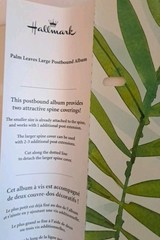 New Large Palm Leaf Photo Postbound Album Scrapbook 12.5″ x 11″ 8 Pages EDY3146