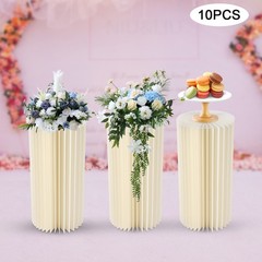 10Pcs Wedding Table Centerpieces Cardboard Vases 23.6inch Tall Flower Vase Stand