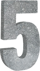 7.8 Inch Silver Glitter Number 0 Wooden Table Centerpiece Silver Birthday Party