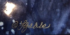 New Laura Gable Studio “Lavender Snowfall” Reproduction Of A Watercolor Painting