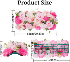 10 Pack Pink Wedding Arch Decorations – 20.47″ Floral Centerpieces