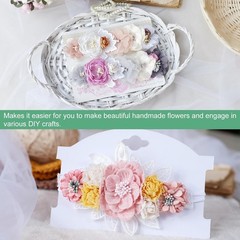 150-Pack Artificial Flower Stamen Kit, 3mm Mini Double Heads Flower Stamens P…