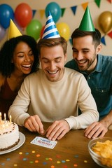 Scratch Off Birthday Card – Funny Hidden Message Reveal – Unique Gag