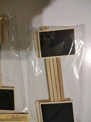 Mini Chalkboard Stake Signs. Sign Is 2.5 x 2″. Lot of 18