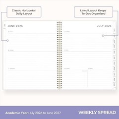 Ashley G 2026-2027 Weekly and Monthly 8.5″ x 11″ Multi Color Smoke- 2026/2027
