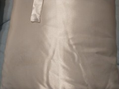 Set 2 Tie Back 20″ x 9″ Polyester Satin Kneeling Pillows White Wedding Boda Lot