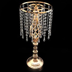 10 Pcs Wedding Crystal Flower Stand Desktop Metal Flower Vase Event Party Decor